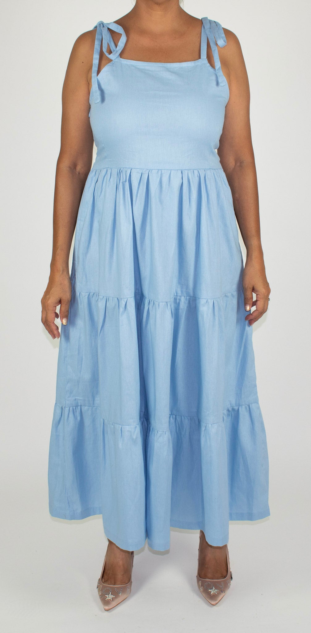 Spaghetti Strap Midi Dress