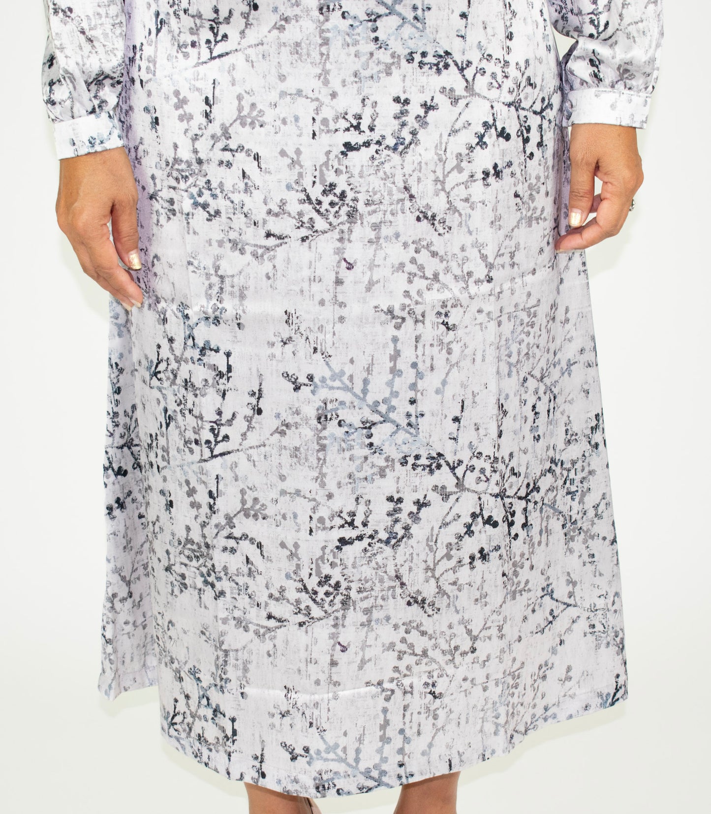 Printed Midi Floral Dress 1