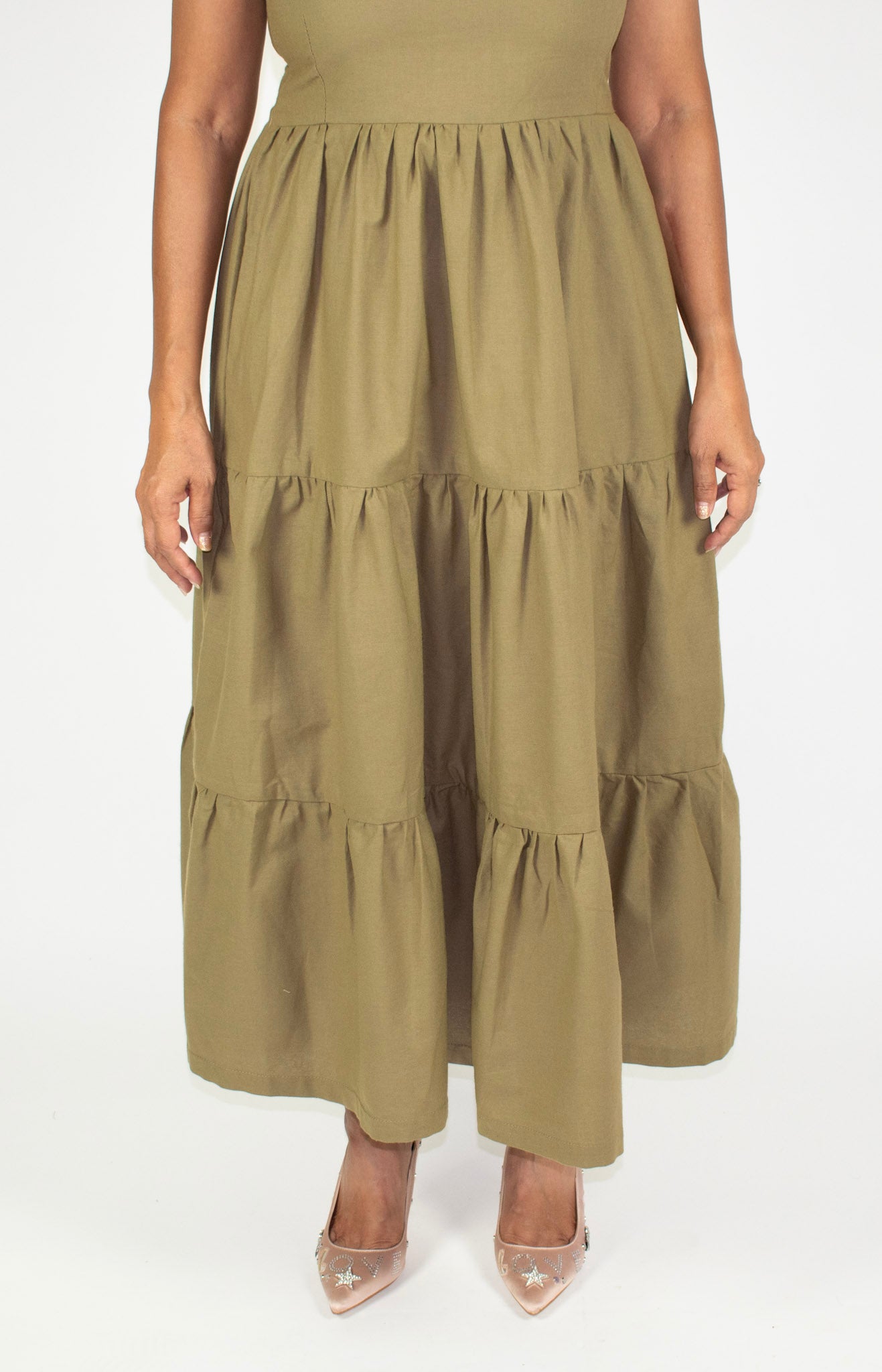 Spaghetti Strap Midi Dress