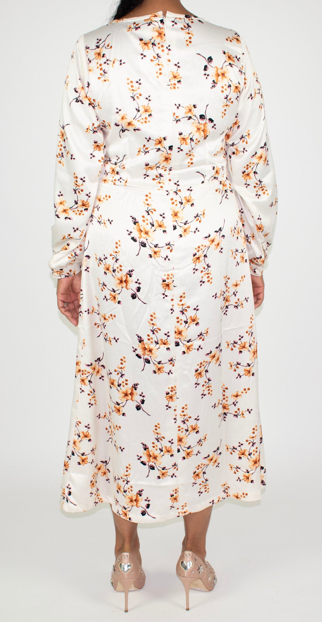 Printed Midi Floral Dress 2