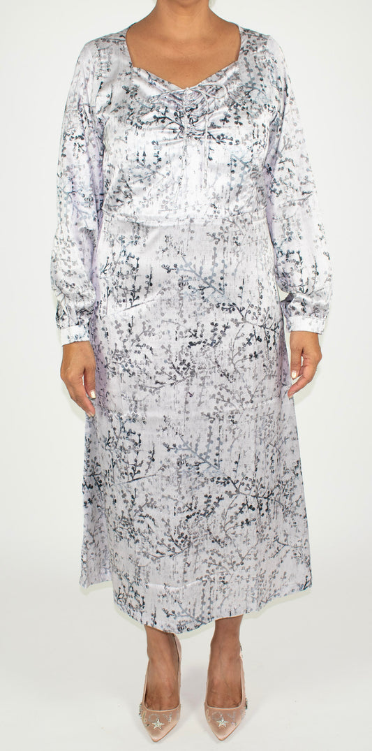 Printed Midi Floral Dress 1
