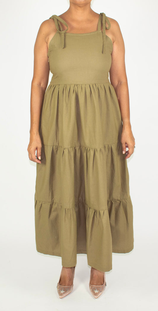 Spaghetti Strap Midi Dress